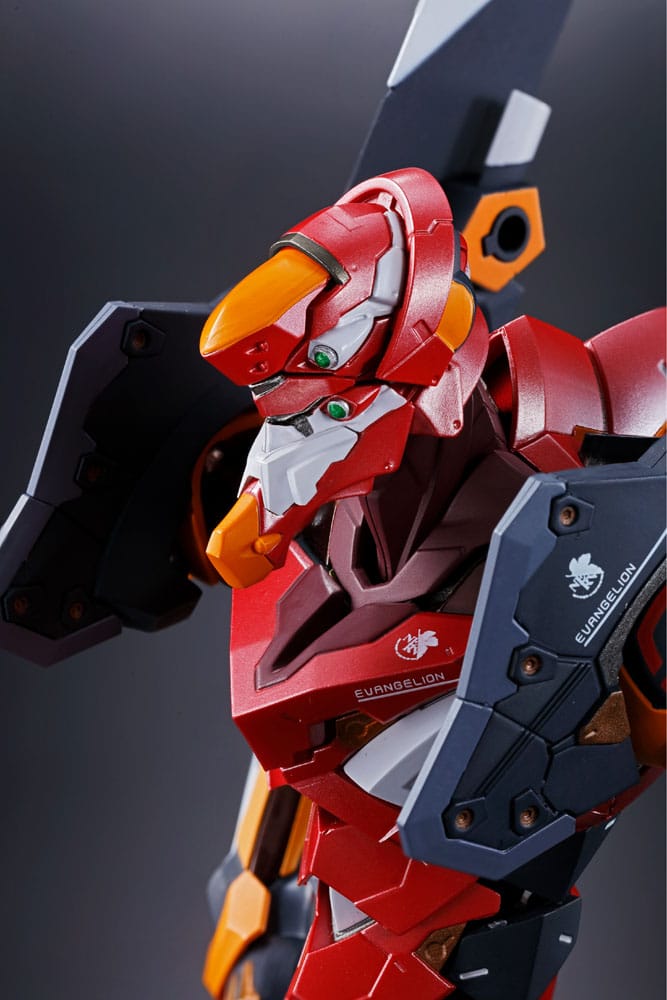 Neon Genesis Evangelion Figura Diecast Metal Build Eva Production Model-02 30th with the Spear of Cassius 22 cm