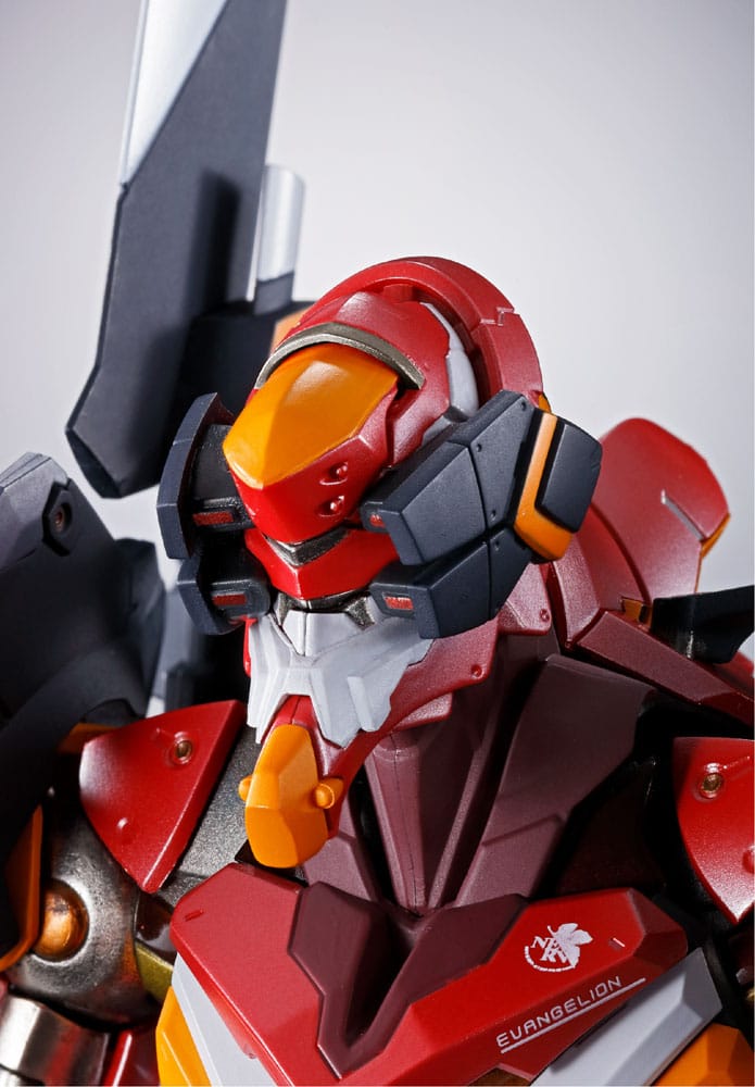 Neon Genesis Evangelion Figura Diecast Metal Build Eva Production Model-02 30th with the Spear of Cassius 22 cm