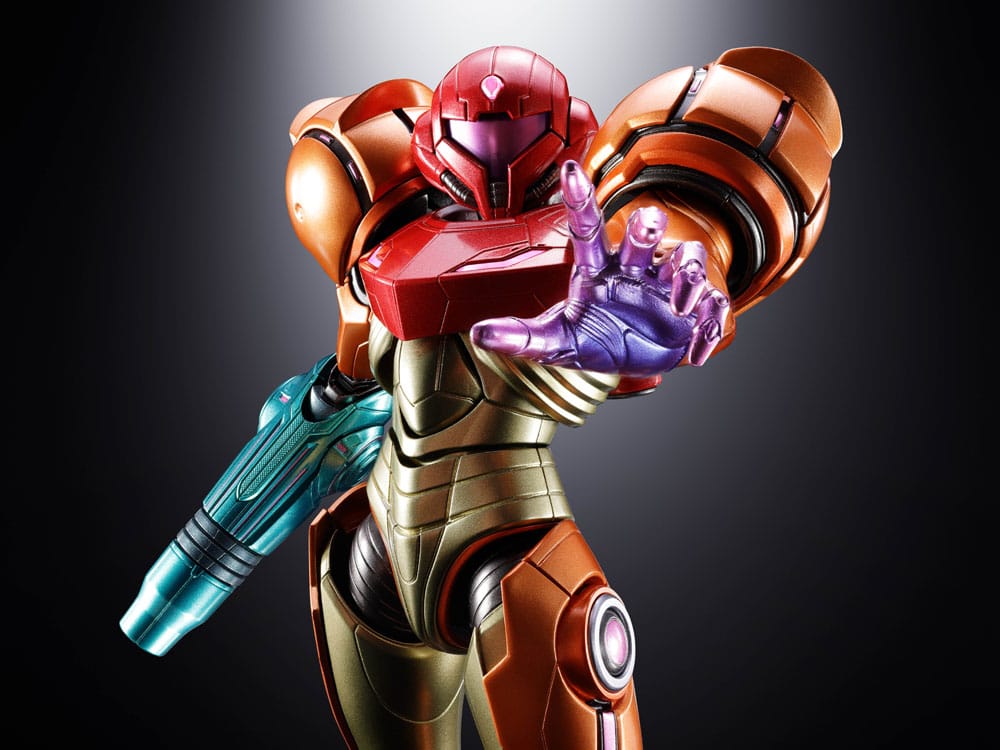 Metroid Prime 4: Beyond Figura Diecast Chogokin Samus Aran LED 21 cm