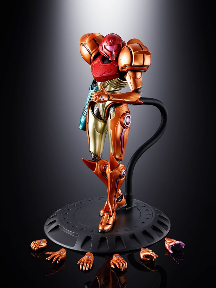 Metroid Prime 4: Beyond Figura Diecast Chogokin Samus Aran LED 21 cm