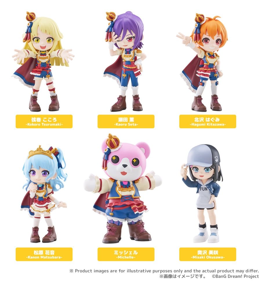 BanG Dream! Figuras Mini PalVerse Hello, Happy World! Cajas Sorpresas Expositor (6)