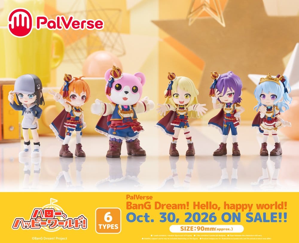 BanG Dream! Figuras Mini PalVerse Hello, Happy World! Cajas Sorpresas Expositor (6)