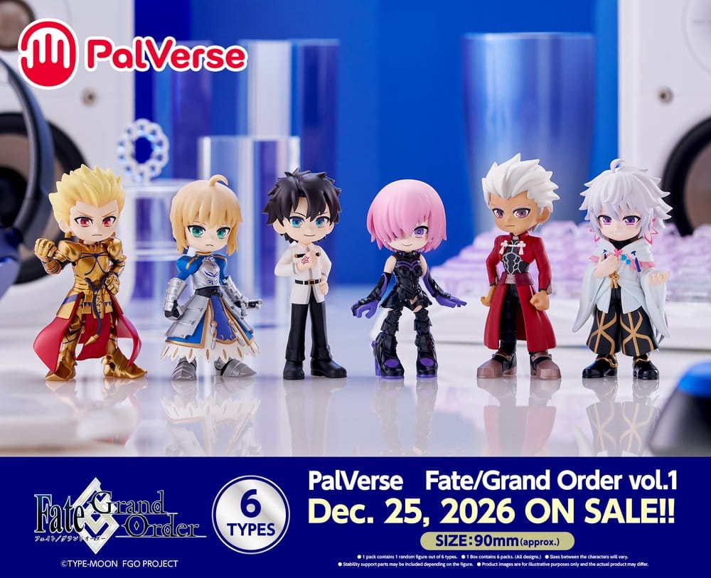 Fate/Grand Order PalVerse Figuras Mini vol.1 Blind Box Expositor (6)