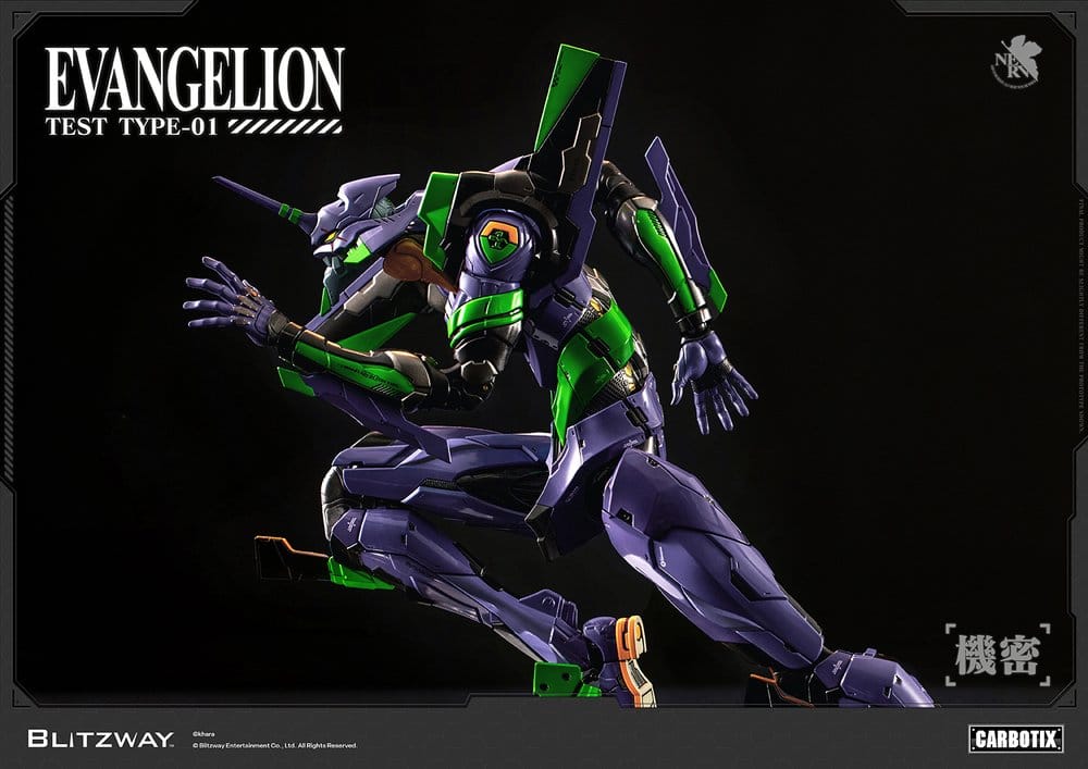 Evangelion Carbotix Figura Evangelion Unit-01 Test Type (Standard Ver.) 33 cm