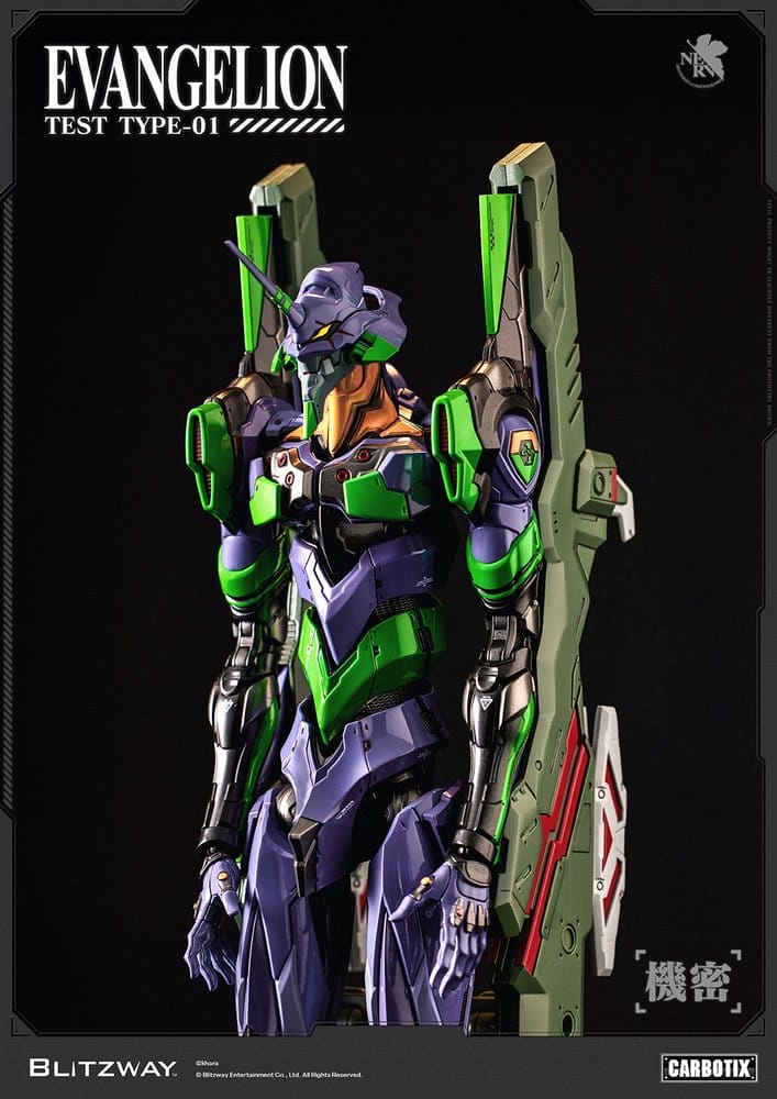 Evangelion Carbotix Figura Evangelion Unit-01 Test Type (Standard Ver.) 33 cm