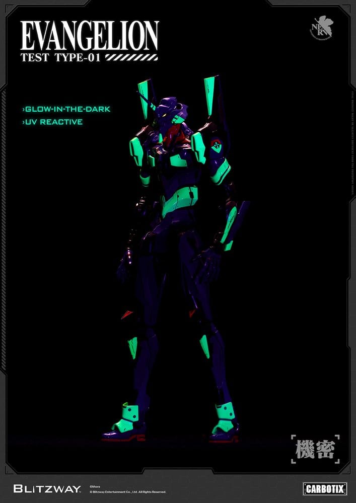 Evangelion Carbotix Figura Evangelion Unit-01 Test Type (Standard Ver.) 33 cm