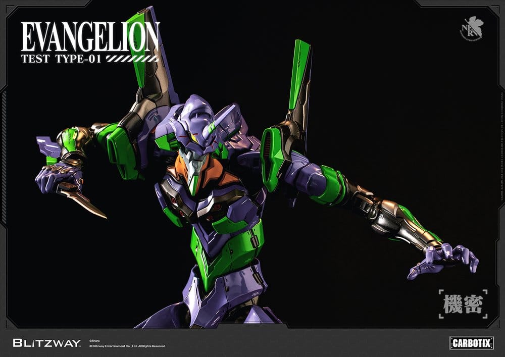 Evangelion Carbotix Figura Evangelion Unit-01 Test Type (Standard Ver.) 33 cm