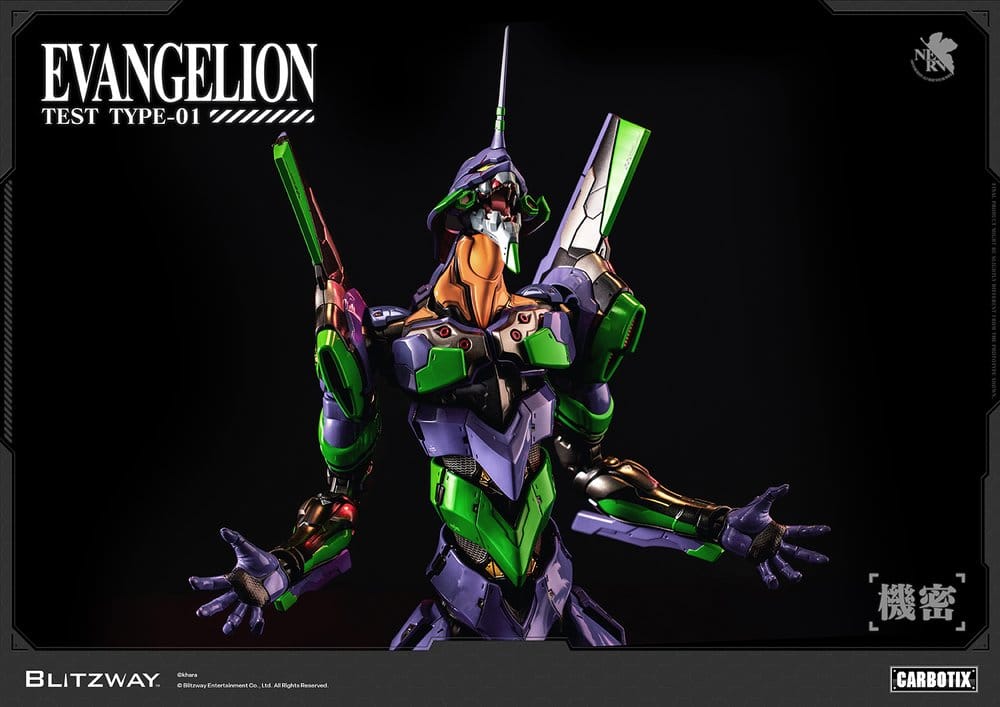 Evangelion Carbotix Figura Evangelion Unit-01 Test Type (Standard Ver.) 33 cm