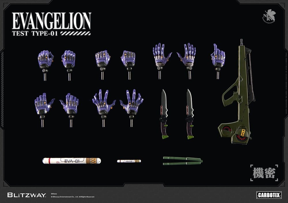 Evangelion Carbotix Figura Evangelion Unit-01 Test Type (DX Ver.) 33 cm