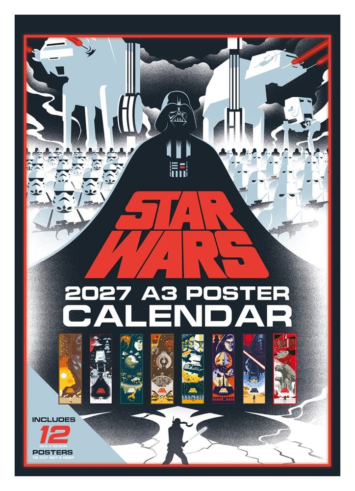 Star Wars Calendario Póster A3 2027