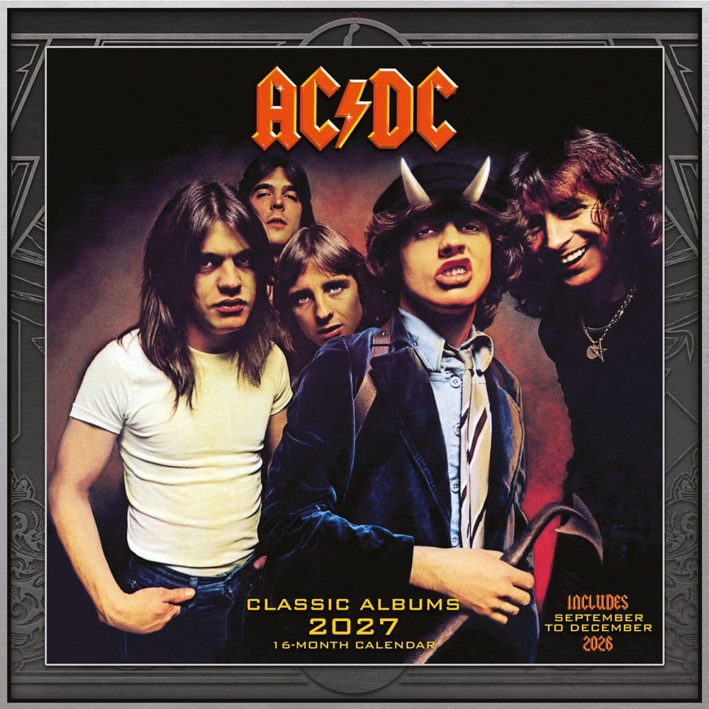 AC/DC Calendario Albums 2027 30 x 30 cm Frikytopia