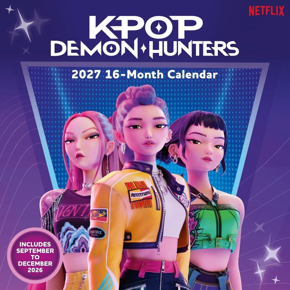 KPop Demon Hunters (2027) Calendario de Pared Cuadrado 30 x 30 cm