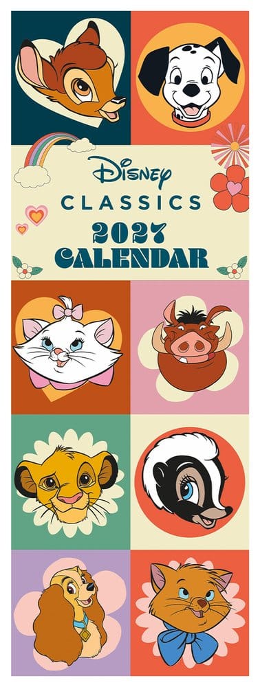 Disney Classics Calendario 70s Feeling 2027 42 x 15 cm