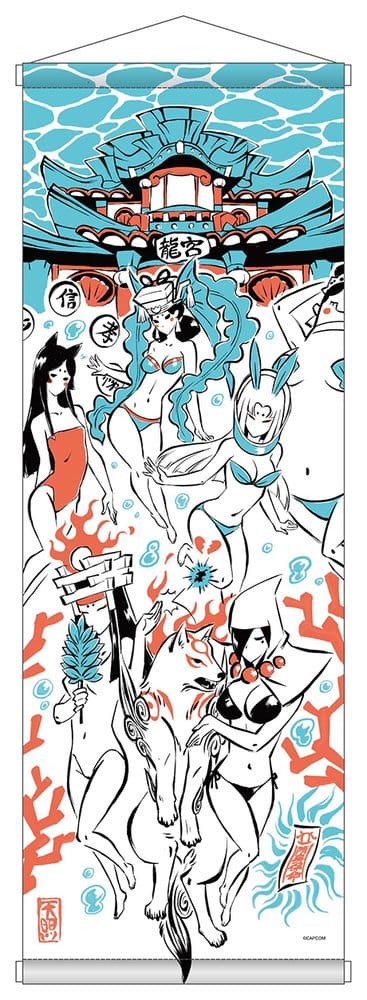 Okami 20th Anniversary Reprint Art Project Tapiz Summer 74 x 28 x 2 cm Frikytopia