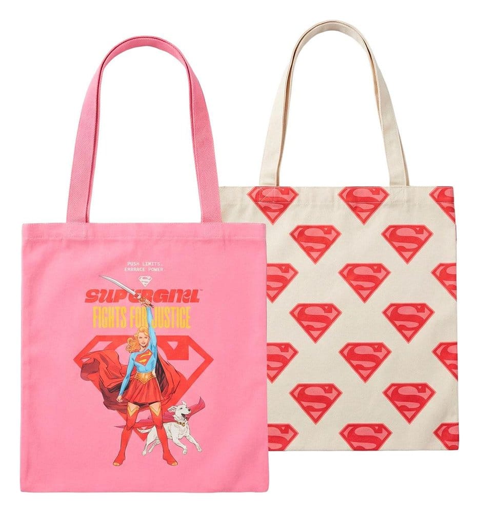 DC Comics Pack de 2 Bolsos Superman Supergirl Frikytopia