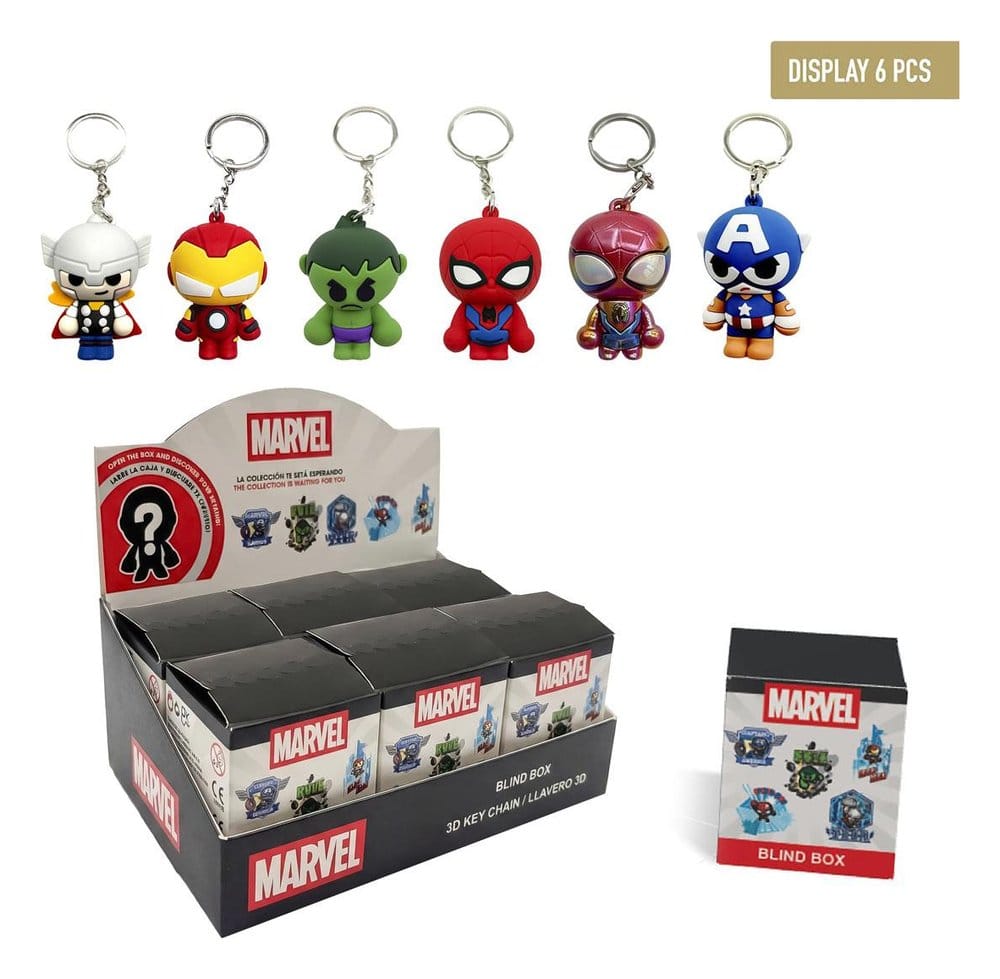 Marvel Avengers Llavero Blind Box Expositor (6)