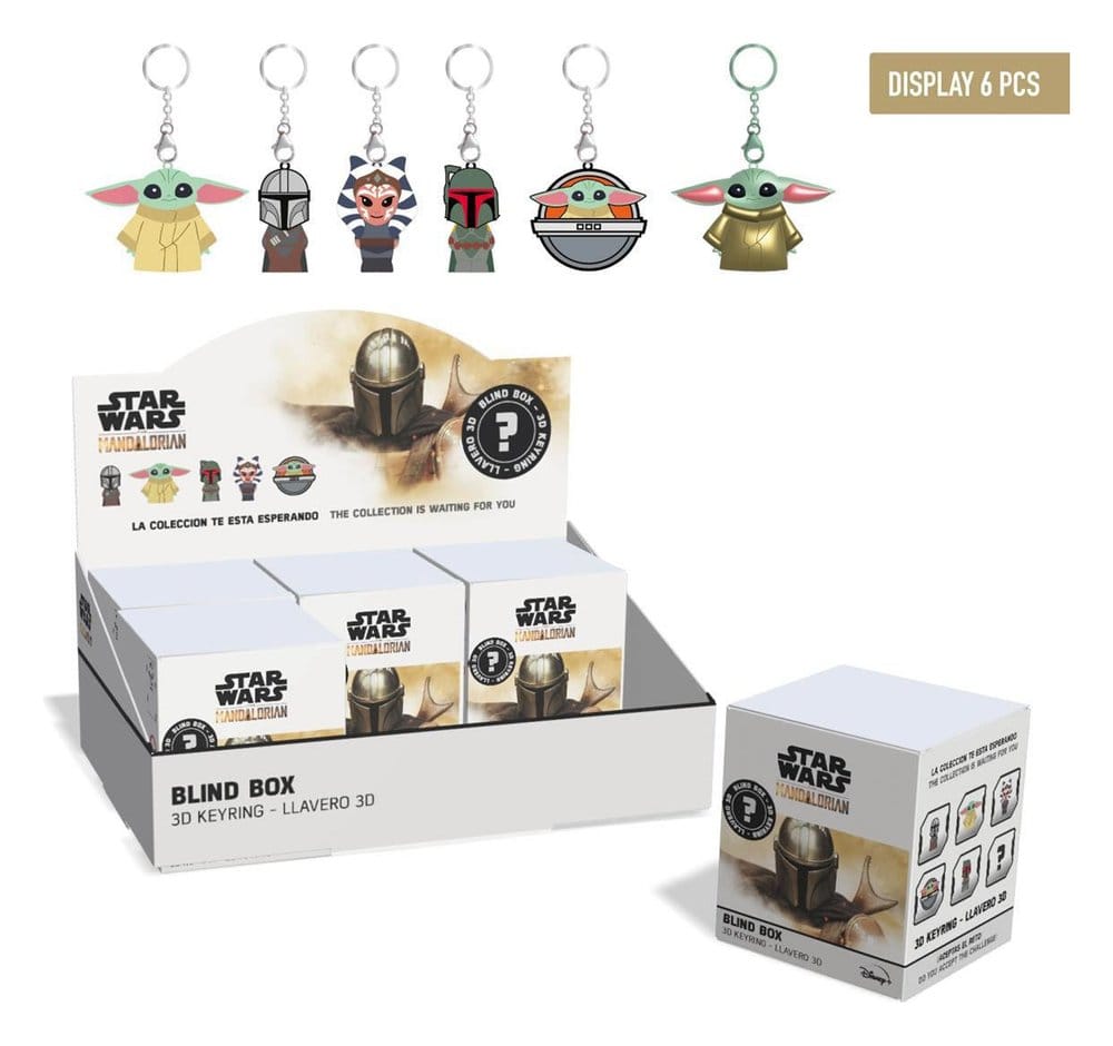 Star Wars Llavero The Mandalorian Blind Box Expositor (6) Frikytopia