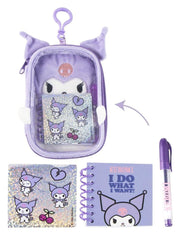 Sanrio Set de Papelería de Peluche Kuromi