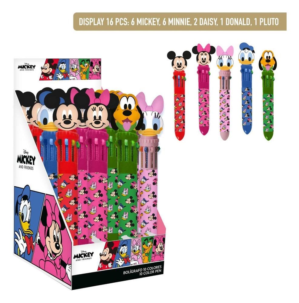 Disney Bolígrafo 10 colores Expositor (16)