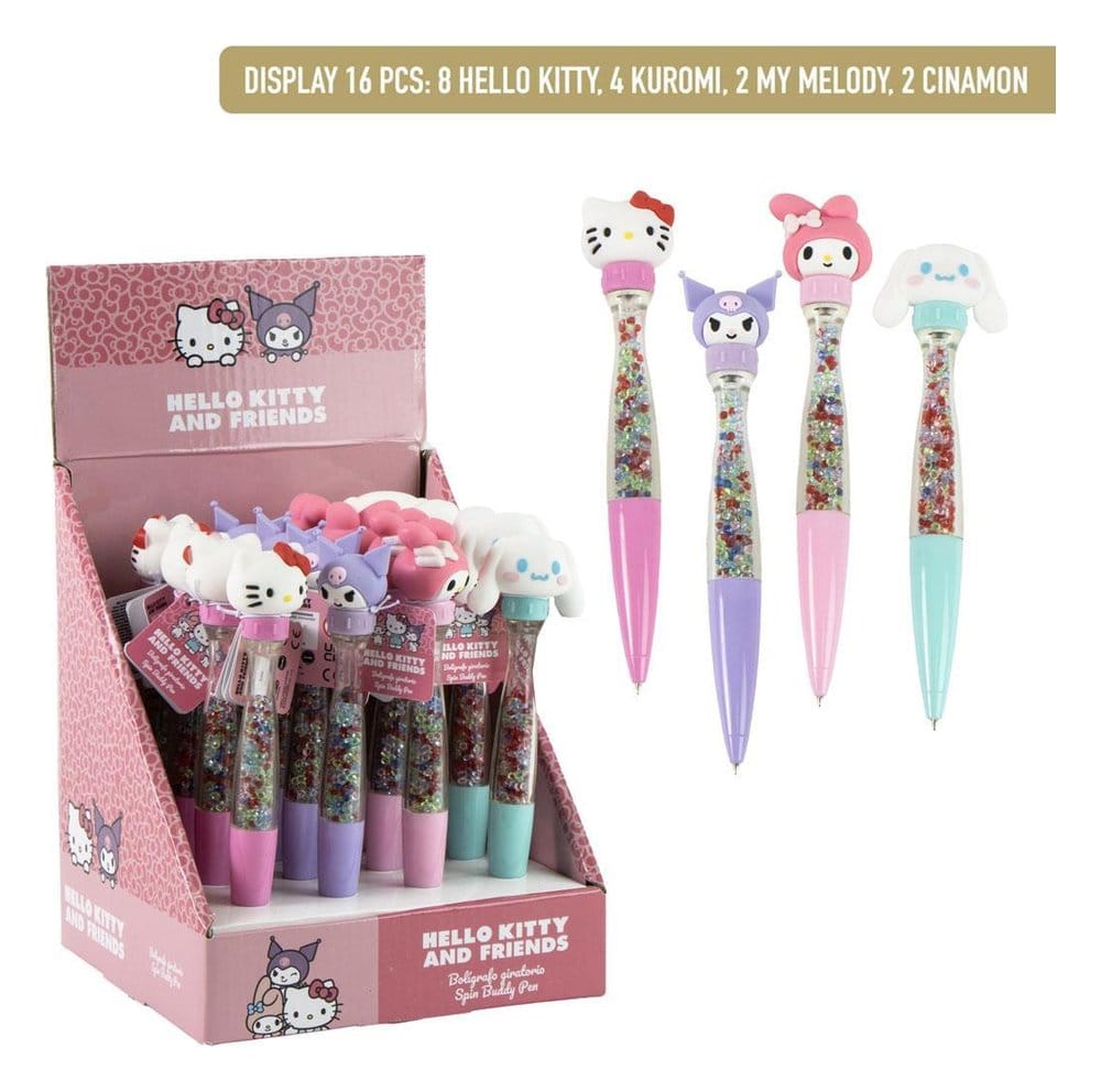 Sanrio Bolígrafo Giratorio Hello Kitty Expositor (16) Frikytopia