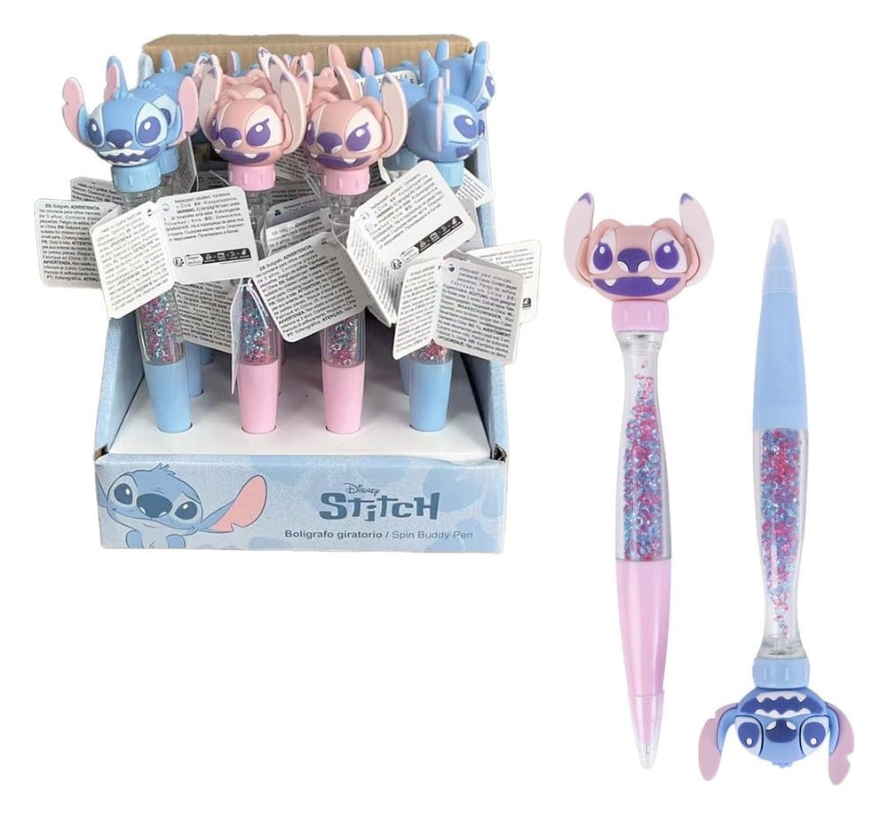 Disney Bolígrafo Giratorio Stitch Expositor (16) Frikytopia