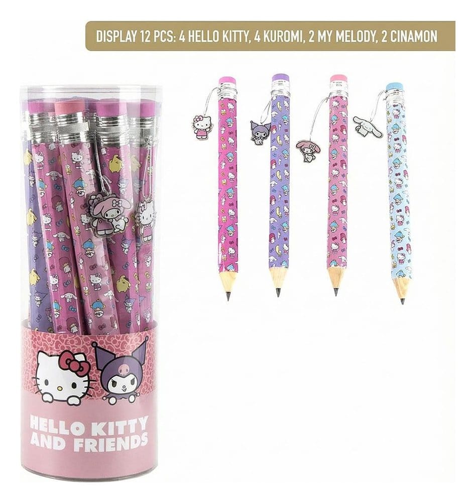 Sanrio Lápices Grandes Hello Kitty Expositor (12)