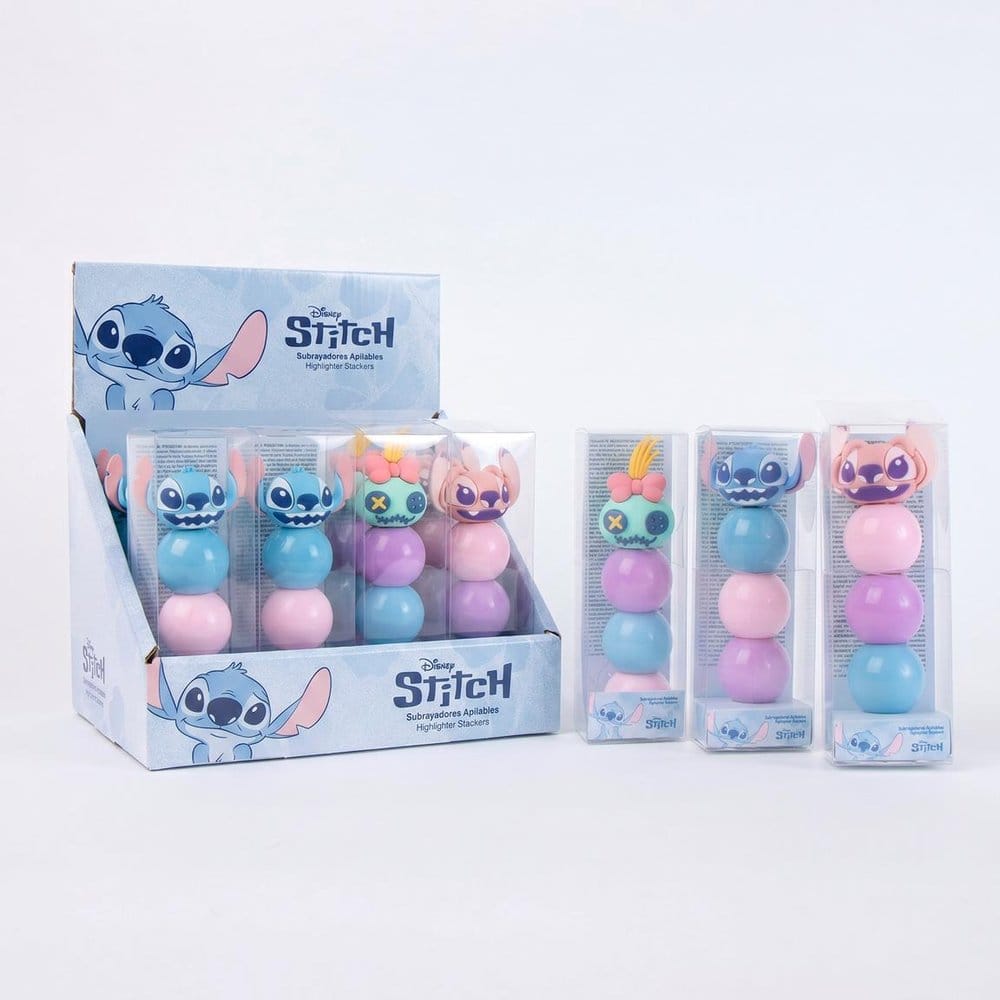 Disney Marcadores Fluorescentes Apilables Stitch Expositor (16)