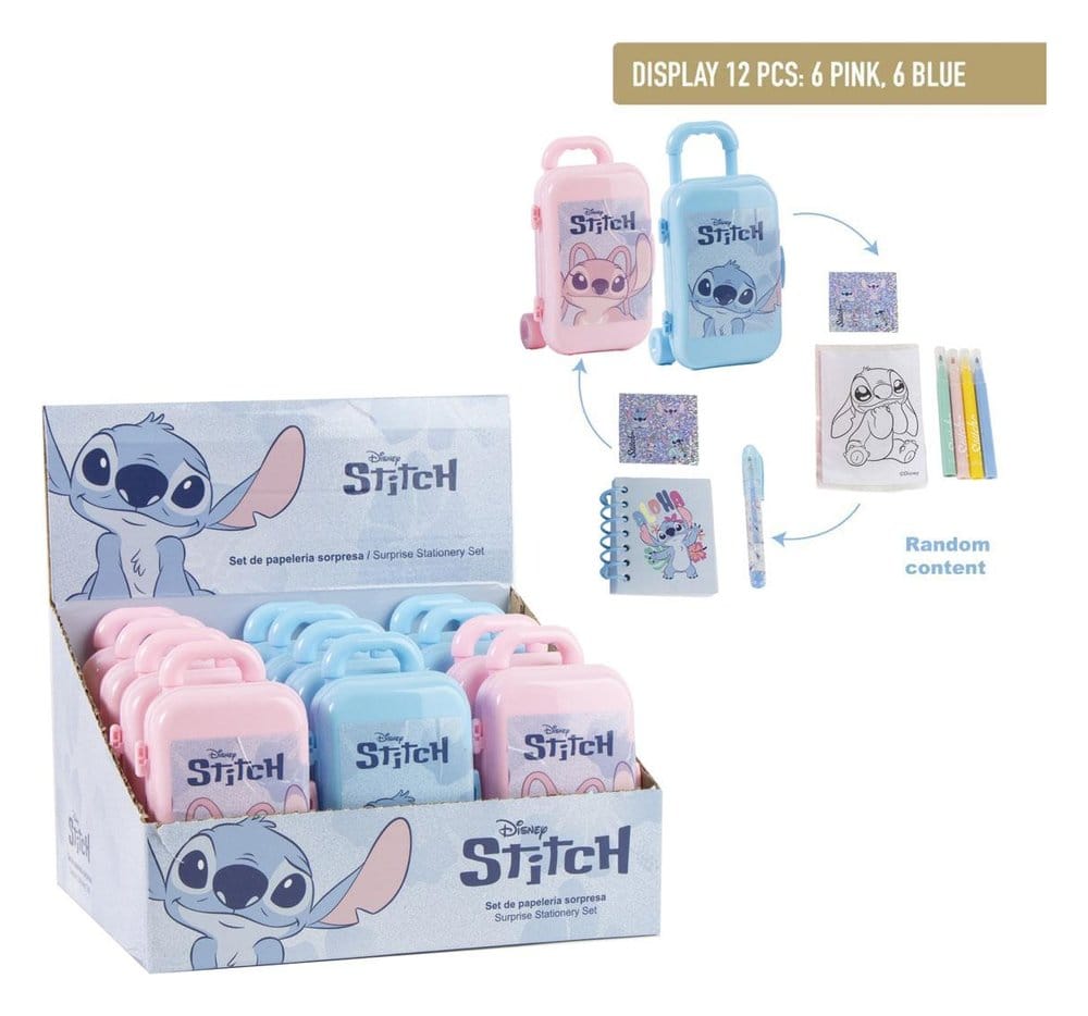 Disney Set de Papelería Stitch Blind Box Expositor (12) Frikytopia