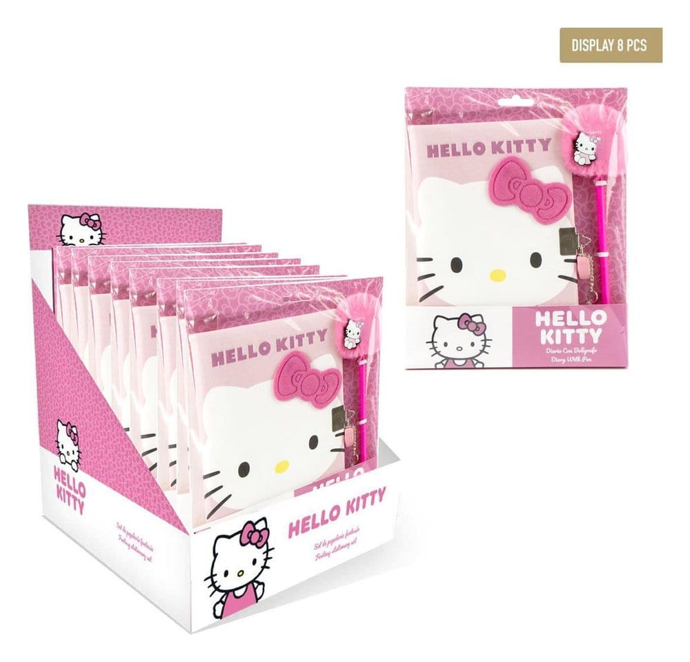 Sanrio Set de Papelería Fantasía Hello Kitty Rosa Expositor (8) Frikytopia