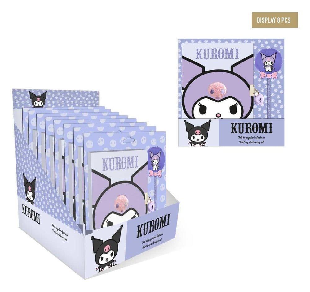Sanrio Set de Papelería Fantasía Hello Kitty Morado Expositor (8)