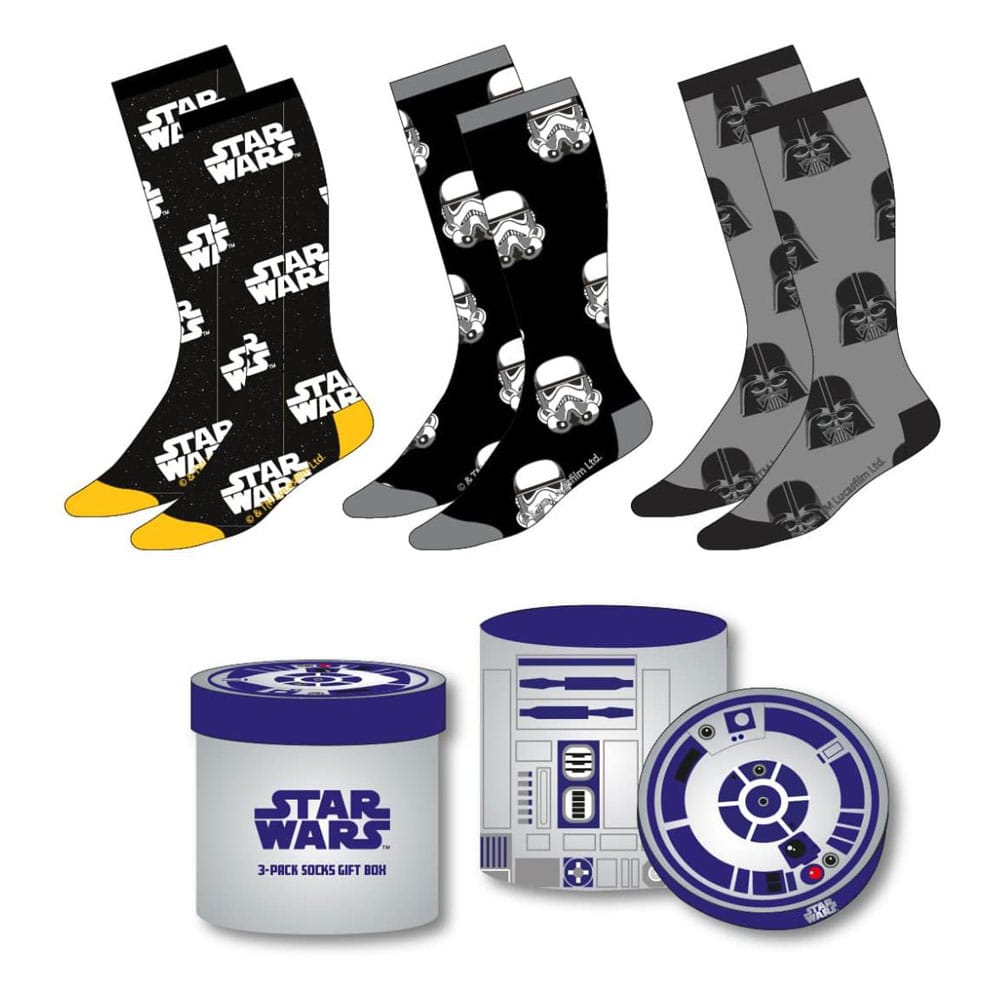 Star Wars Pack de 3 Pares de calcetines 38-45 Frikytopia