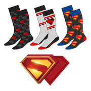 DC Comics Pack de 3 Pares de calcetines Superman 38-45