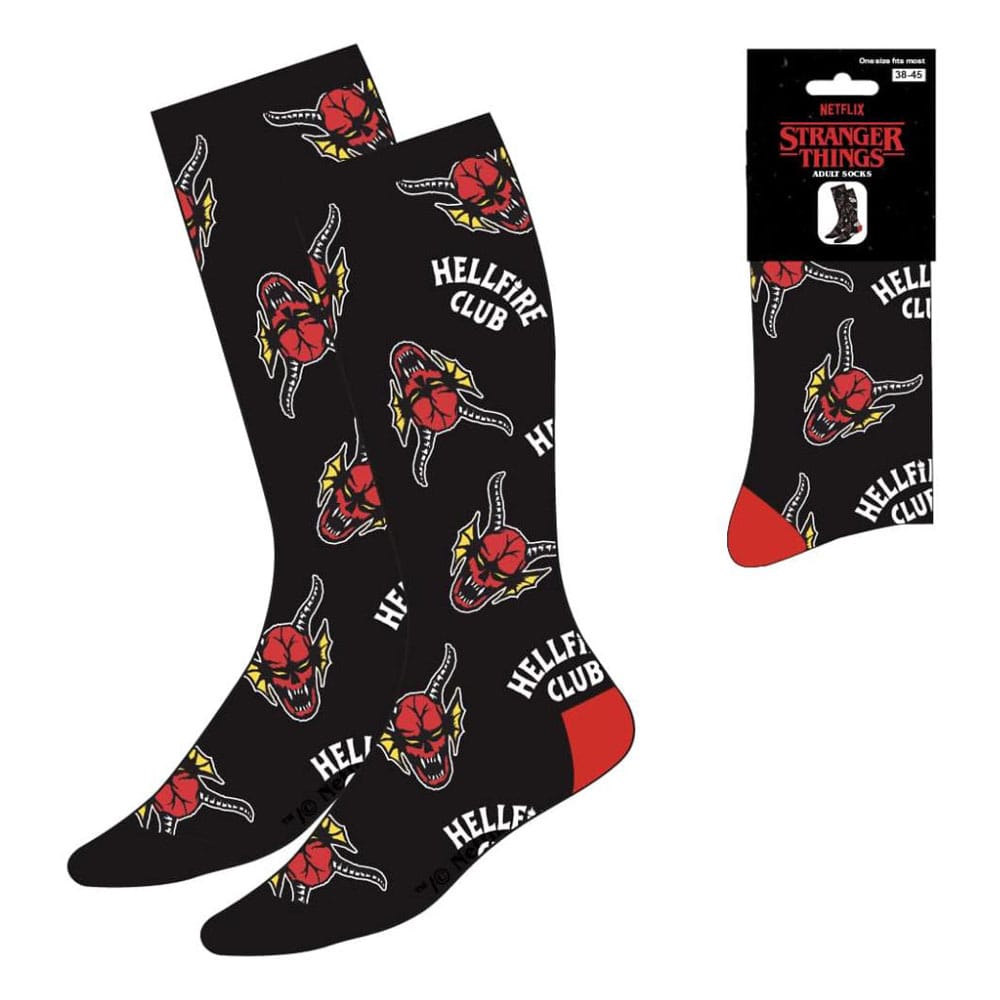 Stranger Things Calcetines Hellfire Club AOP 38-45