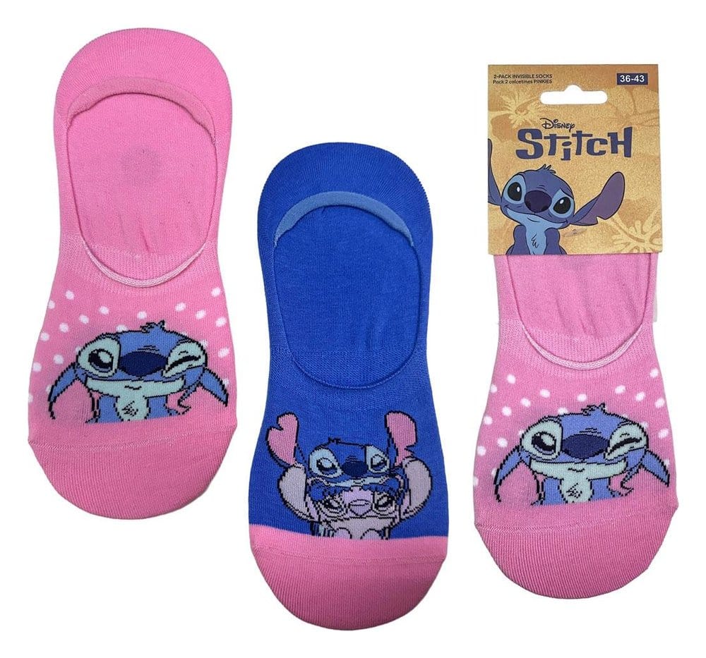 Disney Calcetines Pack de 2 Stitch Pinkies 36-43