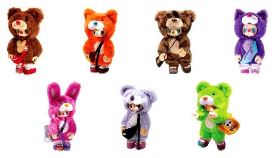 Rebel Bears figuras peluche Blind Box  Movable Series 18 cm Surtido (6) Frikytopia