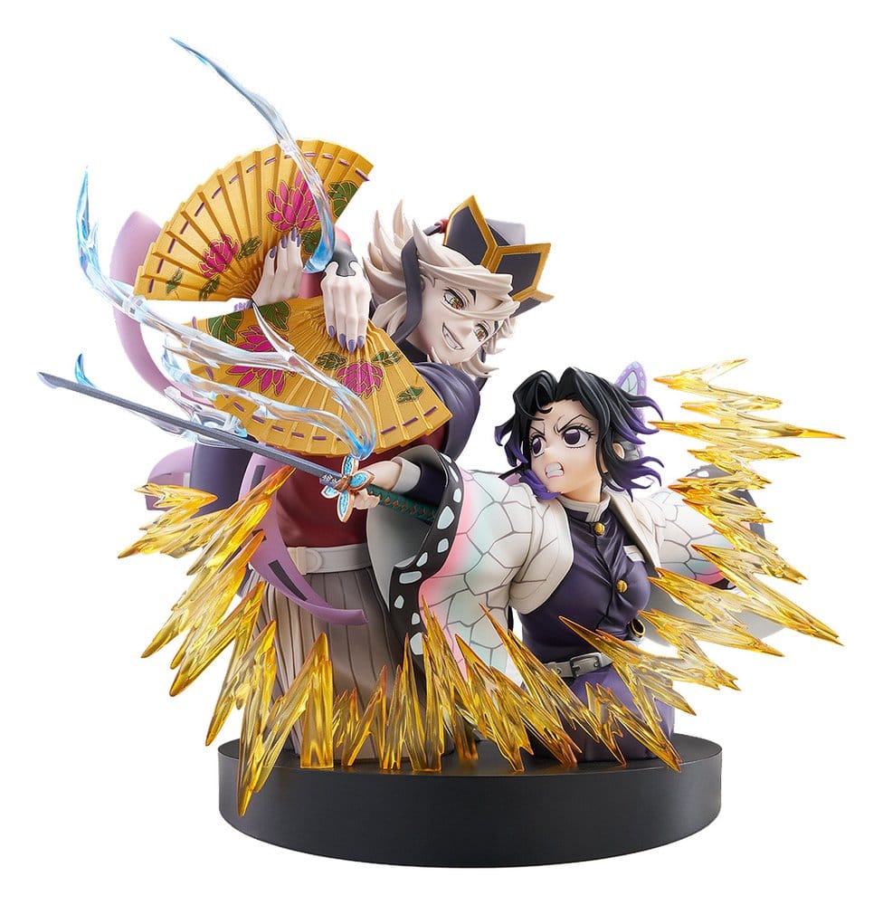 Demon Slayer: Kimetsu no Yaiba Pack de 2 Figuras PVC Shinobu Kocho & Doma 18 cm