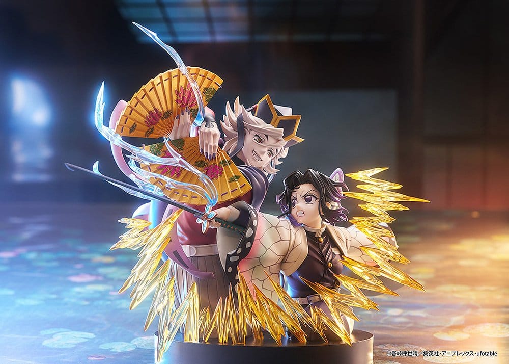 Demon Slayer: Kimetsu no Yaiba Pack de 2 Figuras PVC Shinobu Kocho & Doma 18 cm
