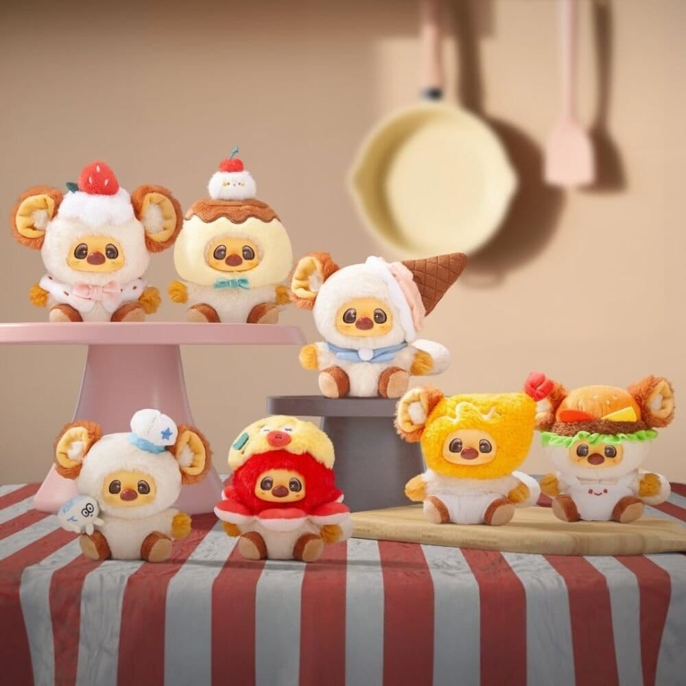 Jayshoo Llaveros de peluche One Bite no End 12 cm Blind Box Display (6)