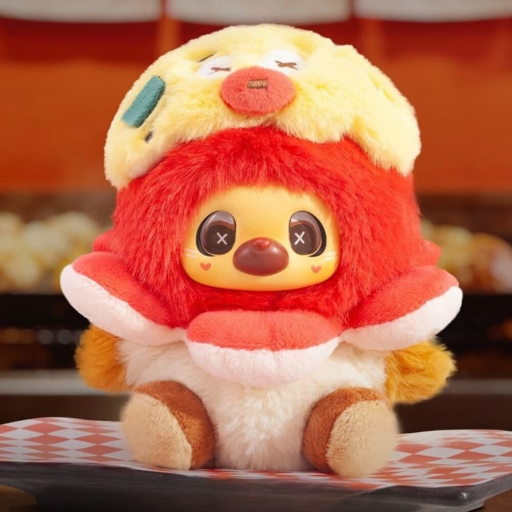 Jayshoo Llaveros de peluche One Bite no End 12 cm Blind Box Display (6)