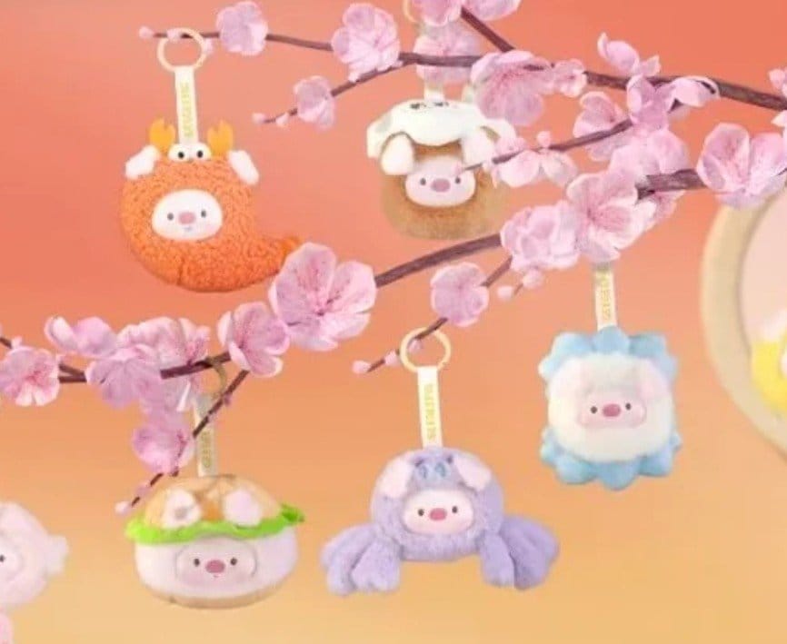 Mini GeeGeePig Llaveros de peluche Mini Transformations 12 cm Blind Box Display (6)