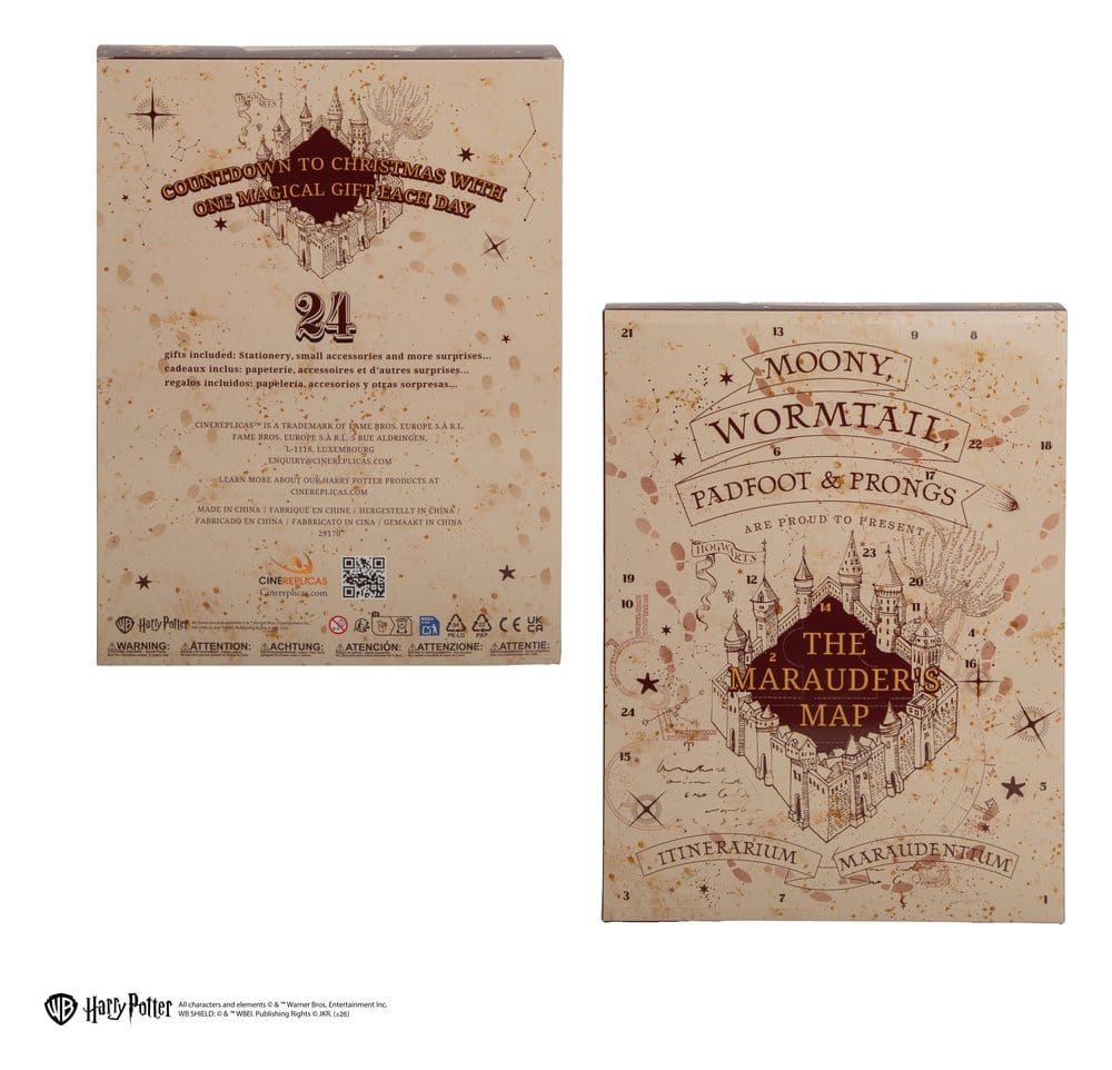Harry Potter Calendario de adviento Marauder's Map New Edition 2026