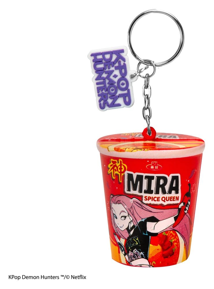 Las guerreras K-pop Llavero Squishy Mira Spice Queen Noodles