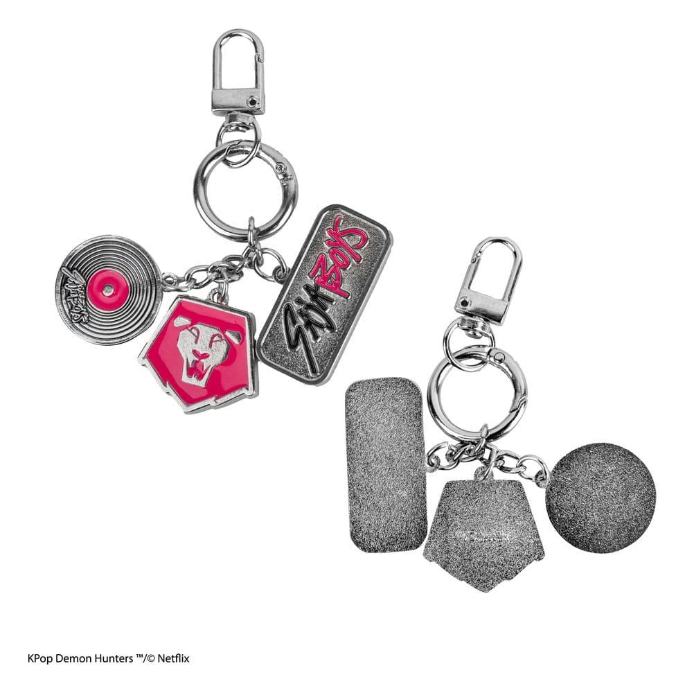 KPOP DEMON HUNTERS SAJA BOYS CHARMS Llavero