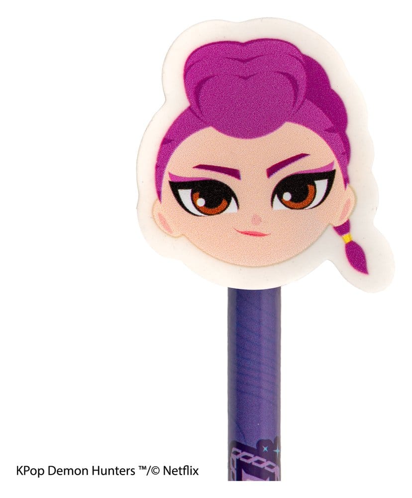 Las guerreras K-pop Lápices y Gomas de Borrar Serie 1 Expositor (30)