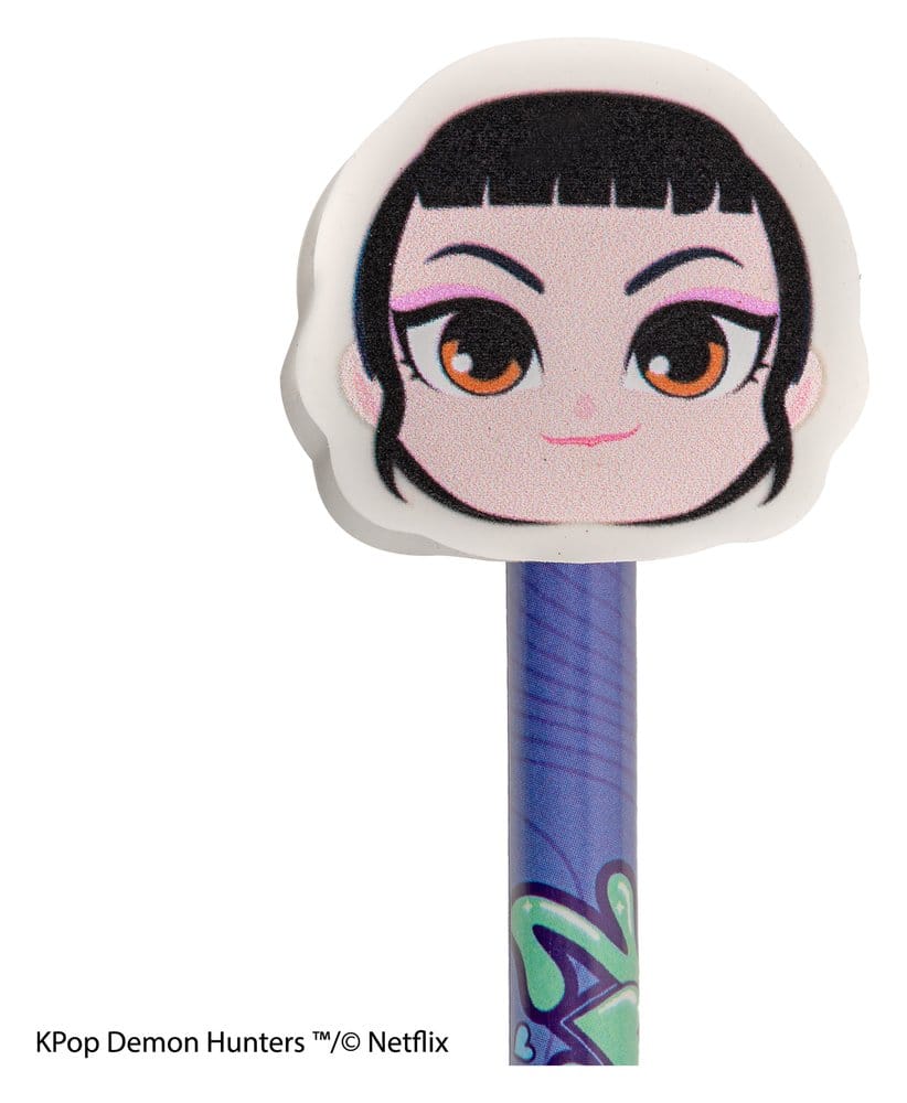 Las guerreras K-pop Lápices y Gomas de Borrar Serie 1 Expositor (30)
