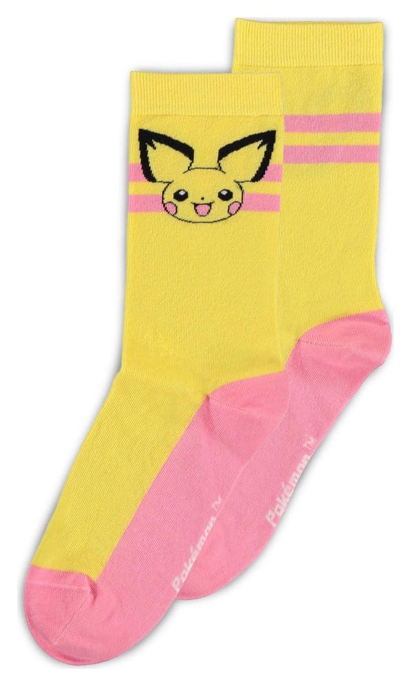 Pokémon Pack de 3 Pares de Calcetines Crew 35-38