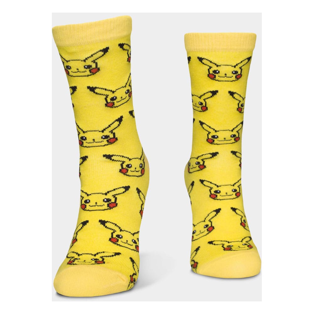 Pokémon Pack de 3 Pares de Calcetines Three Icons 35-38
