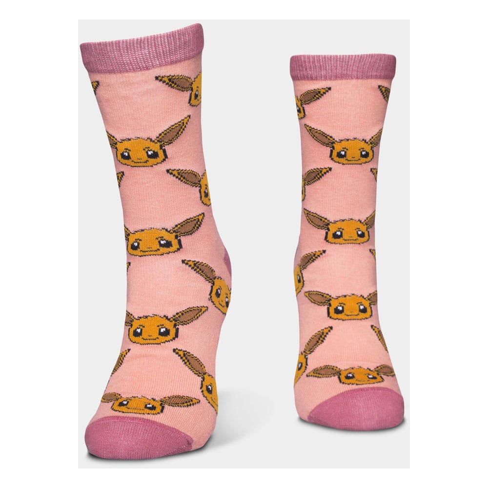 Pokémon Pack de 3 Pares de Calcetines Three Icons 35-38