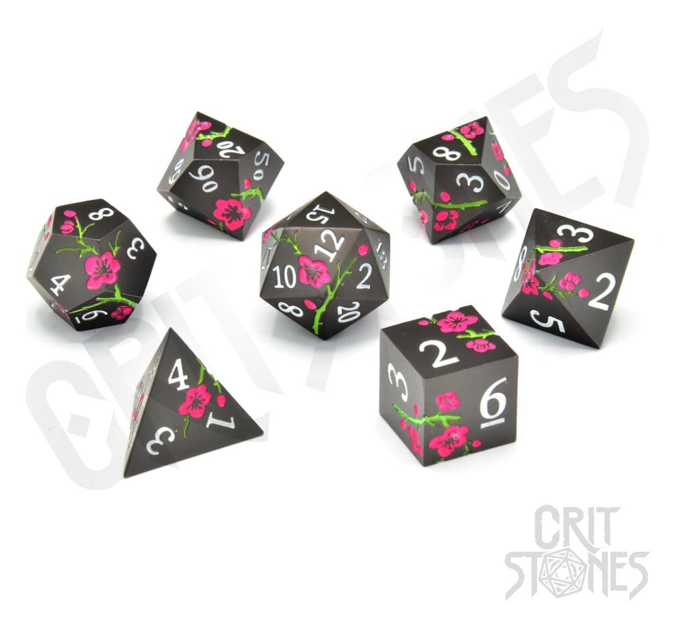 CritStones Metal Pack de Dados Nighttime Blossom (7) Frikytopia