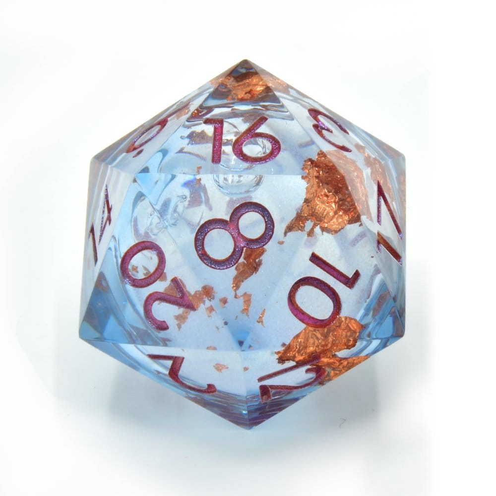 CritStones Liquid Core dado D20 Seraphic Reverie 3 cm